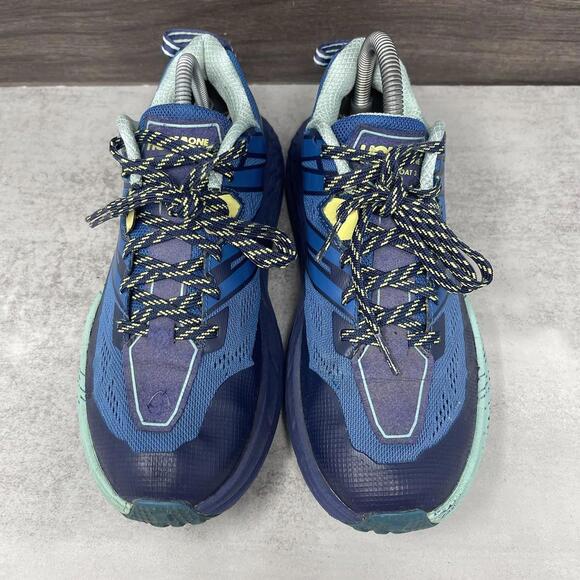 HOKA Speedgoat 3 Trail Running Shoes Womens Size 7 Blue Sneakers One One - Picture 3 of 11